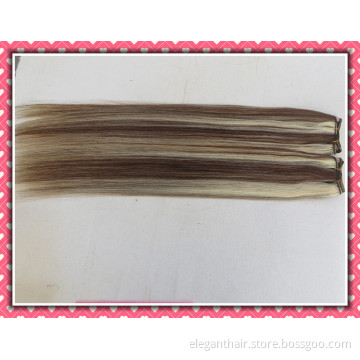 High Quality 100% Human Hair Weave Silk Straight Hair 12"-30" Piano Color 100g